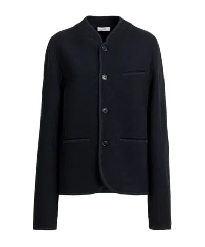 Rier Walker Wool Jacket In Black