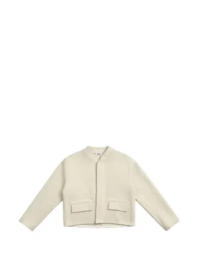 Rier Walker Wool Jacket In White