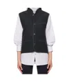 Rier Walker Wool Vest In Black