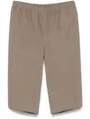 Rier Gewachste Popeline-shorts In Grey