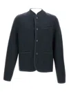 Rier Welt-pockets Collar Jacket In Blue