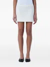 Rier 텍스처 울 미니 스커트 In White