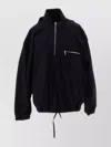 RIER WINDBREAKER WITH DRAWSTRING HEM AND HIGH COLLAR