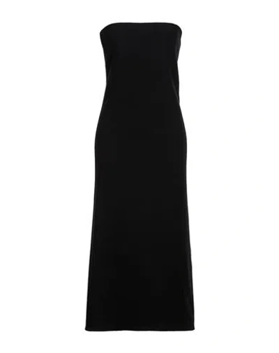 Rier Woman Midi Dress Black Size M Virgin Wool