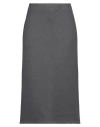 Rier Woman Midi Skirt Grey Size L Virgin Wool