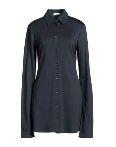 Rier Woman Mini Dress Charcoal Size M Virgin Wool In Gray