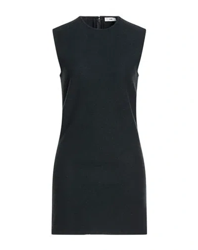 Rier Woman Mini Dress Lead Size S Virgin Wool In Black