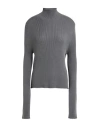 Rier Woman Turtleneck Grey Size L Silk