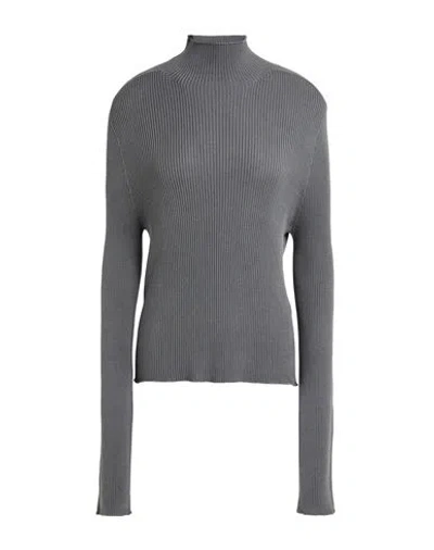 Rier Woman Turtleneck Grey Size L Silk