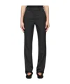 Rier Wool Belt Loop Casual Pants In Black