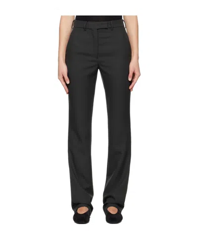 RIER WOOL BELT LOOP CASUAL PANTS