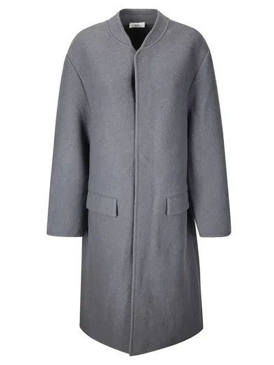 RIER RIER WOOL COAT WITH HIDDEN CLOSURE