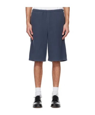 Rier Wool Elastic Waist Shorts In Blue