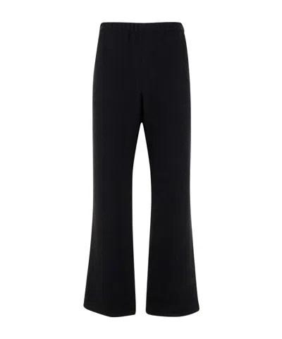 Rier Wool Fleece Casual Pants In Black
