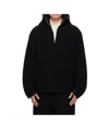 Rier Wool Fleece Sweatshirt In Black
