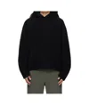 Rier Hooded Fleece Sweatshirt In Black