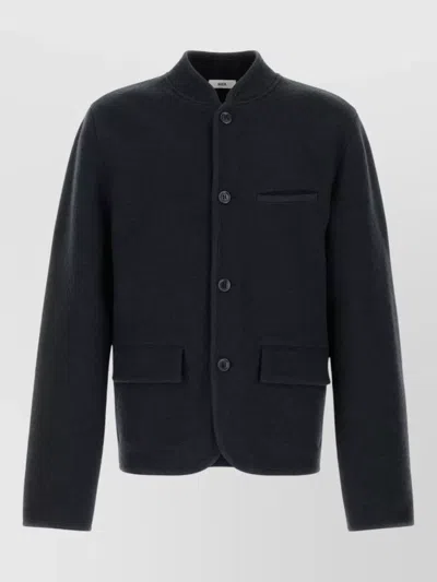 Rier Wool Jacket Long Sleeves Chest Pocket