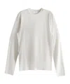 Rier Wool Long-sleeved T-shirt In White