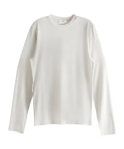 Rier Wool Long-sleeved T-shirt In White
