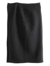 Rier Wool Midi Skirt In Black