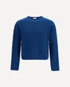 Rier Lamb Wool V-neck Sweater In Blu