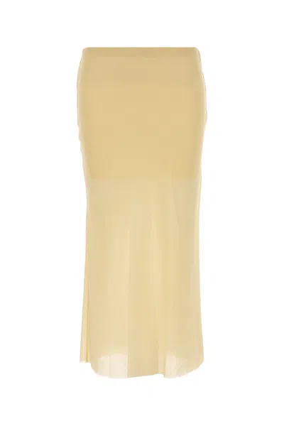 Rier Yellow Wool Skirt