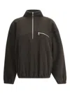 Rier Zip Polar Fleece Sweater In Gray
