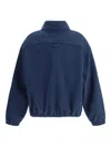 Rier Zip-up Fleece Sweatshirt In Blue