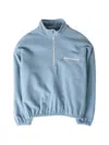 Rier Half-zip Fleece Pullover In Blue