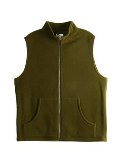 Rier Zip-up Fleece Gilet In 그린