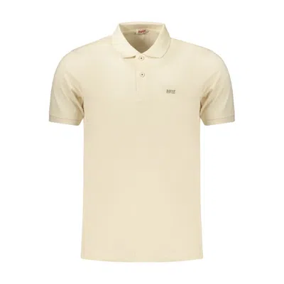 Rifle Beige Cotton Mens Polo In Metallic