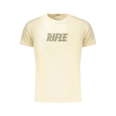 Rifle Beige Cotton T-shirt In White
