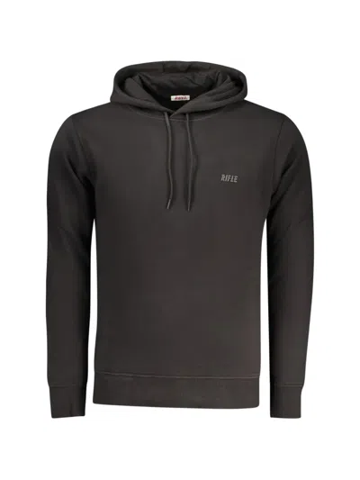 Rifle Logo-detail Drawstring Hoodie In Black