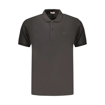 Rifle Black Cotton Men's Polo In Brown