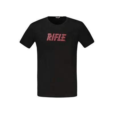Rifle Black Cotton T-shirt