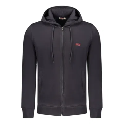 Rifle Logo-print Drawstring Hoodie In Blue