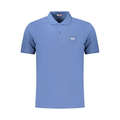 Rifle Blue Cotton Men's Polo Shirt