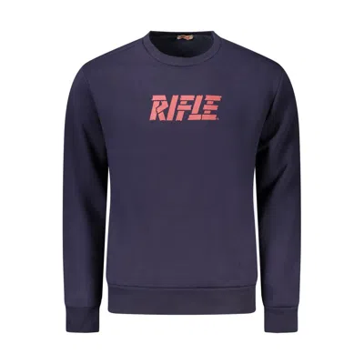 RIFLE BLUE COTTON MEN SWEATER