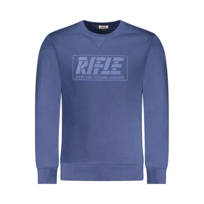 Rifle Logo-print Cotton Sweatshirt In Blue