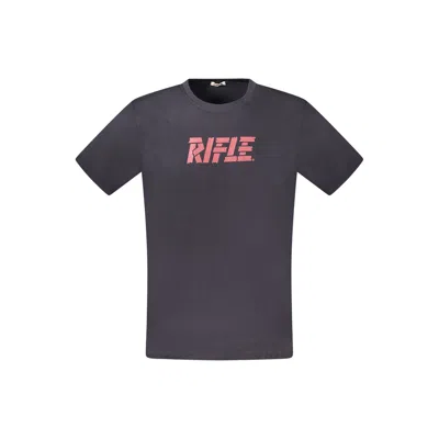 Rifle Blue Cotton Men's T-shirt In Gray