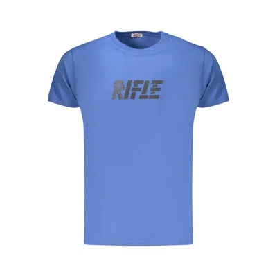 Rifle Blue Cotton Men's T-shirt