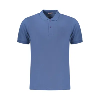 Rifle Blue Cotton Mens Polo Shirt
