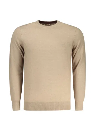 Rifle Embroidered-logo Fine-knit Sweater In Nude