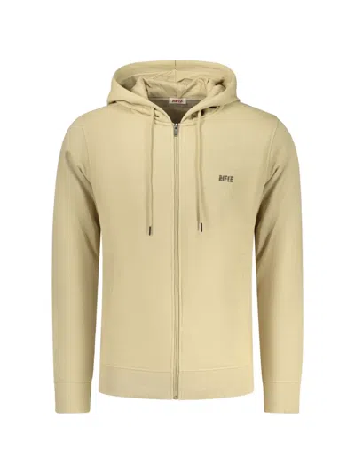 Rifle Logo-detail Zip-up Hoodie In Yellow