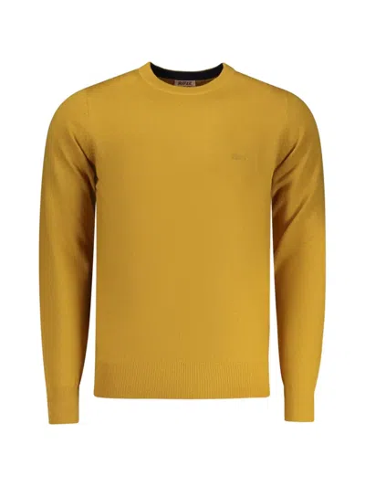 Rifle Logo-embroidered Crew-neck Sweater In Yellow
