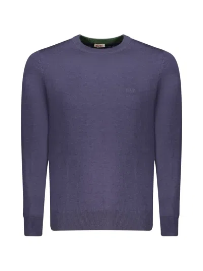 Rifle Logo-embroidered Sweater In Blue
