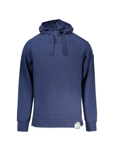 Rifle Logo-patch Raglan-sleeve Hoodie In Blue