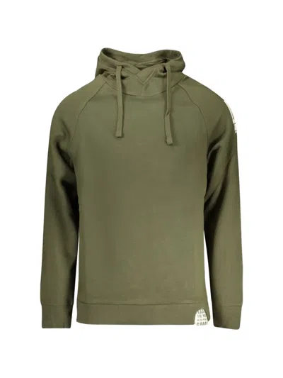 Rifle Logo-patch Raglan-sleeve Hoodie In Green
