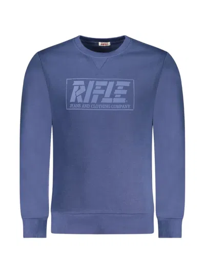 Rifle Logo-print Cotton Sweatshirt In Blue