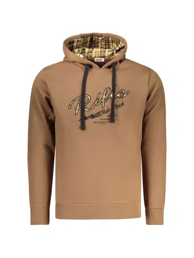 Rifle Logo-print Drawstring Hoodie In Brown